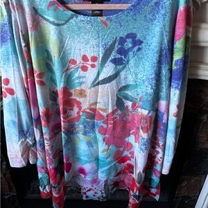 Floral Multicolor Women's Top